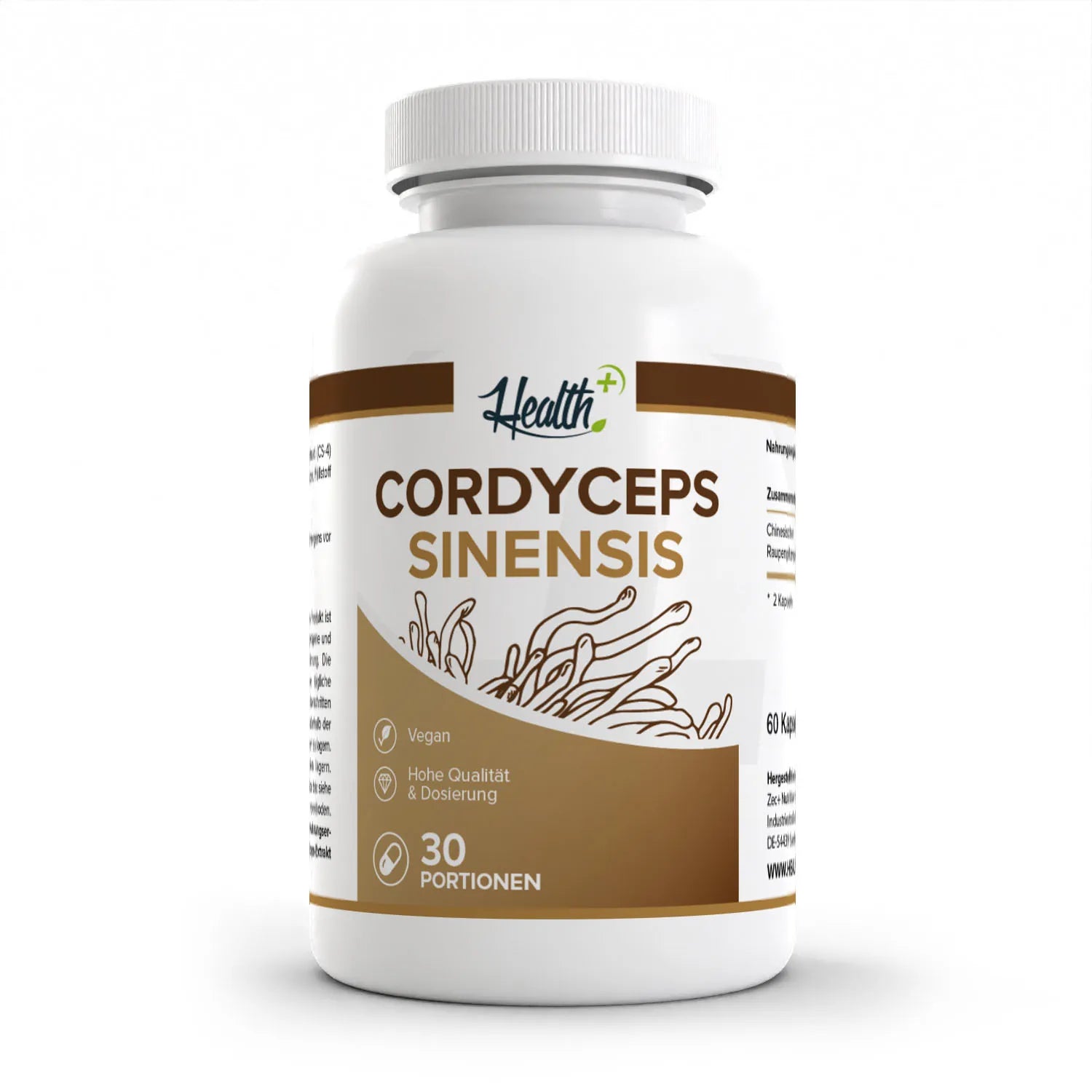 HEALTH+ CORDYCEPS SINENSIS, 60 Kapseln