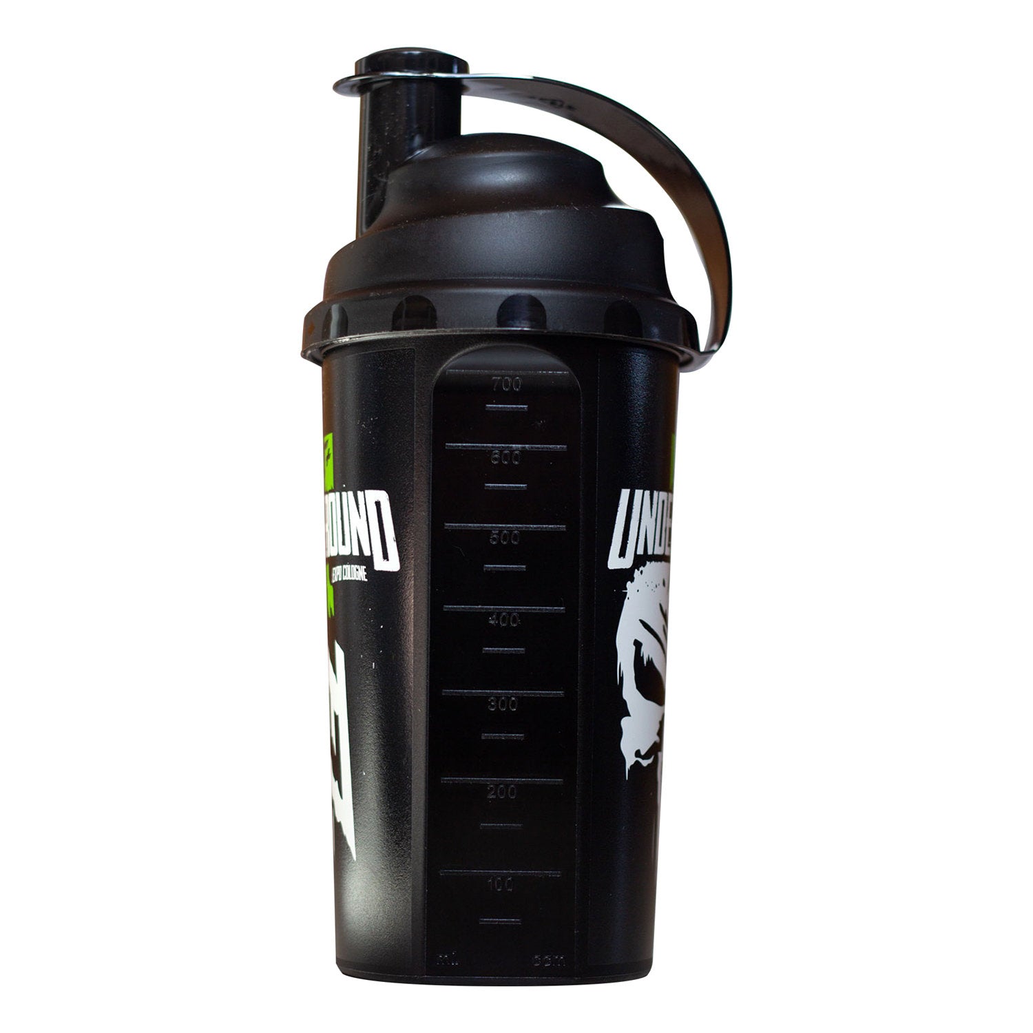 Schwarzer Zec+ Shaker Underground Motiv mit Messskala Seite