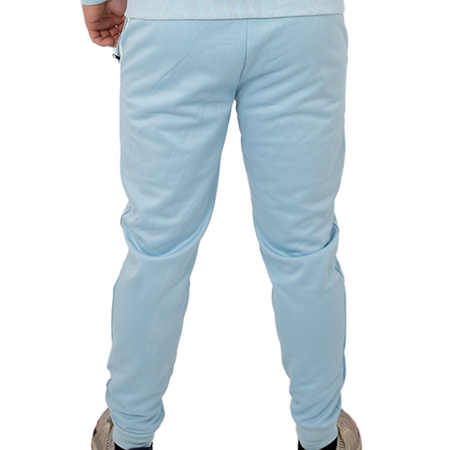 Zec+ Herren Tracksuit Hose in Blau, Rückansicht ohne Aufdruck