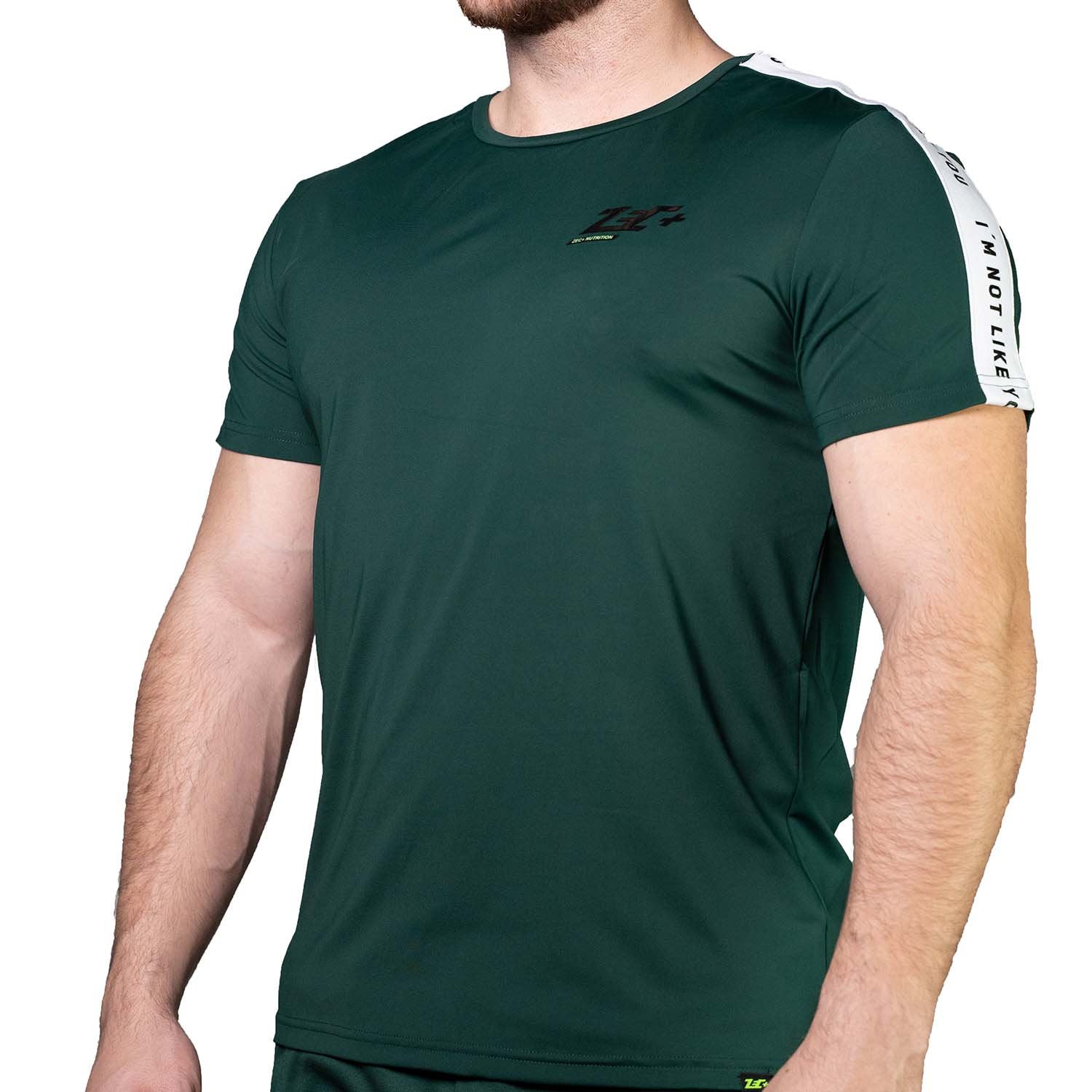 Zec+ Vibes Herren T-Shirt grün, schräge Vorderansicht