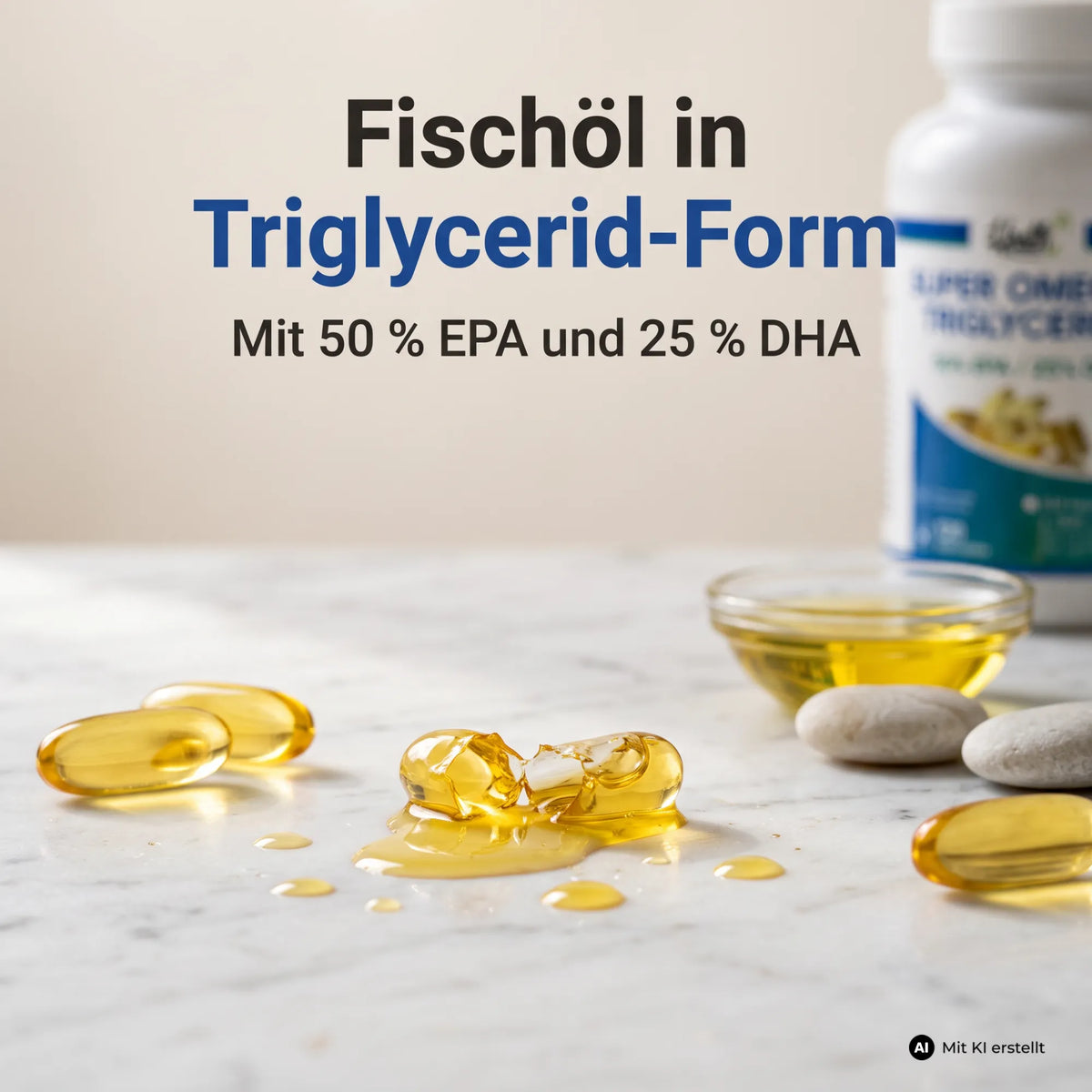 HEALTH+ SUPER OMEGA 3 TRIGLYCERIDE FISCHÖL, 120 Kapseln
