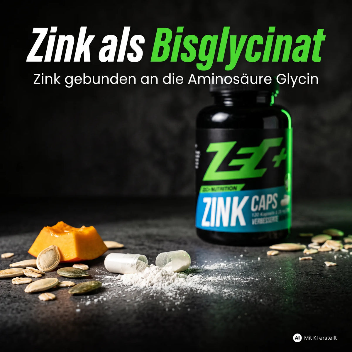 ZEC+ ZINK CAPS Zink-Bisglycinat, 120 Kapseln