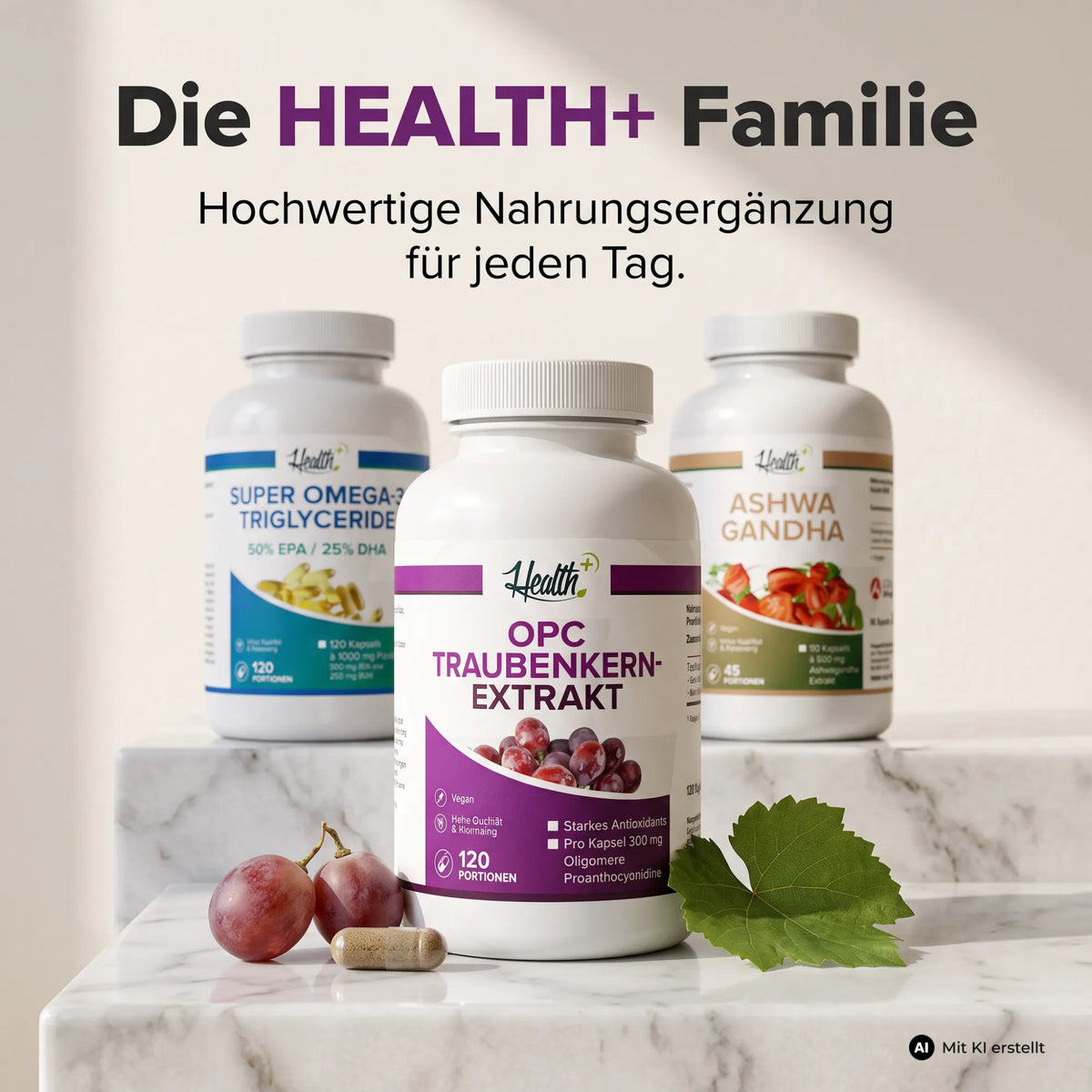 HEALTH+ OPC TRAUBENKERN EXTRAKT, 120 Kapseln
