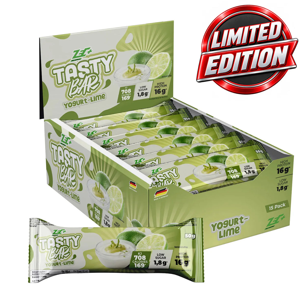 ZEC+ TASTY BAR Yogurt-Lime Limited, 50g