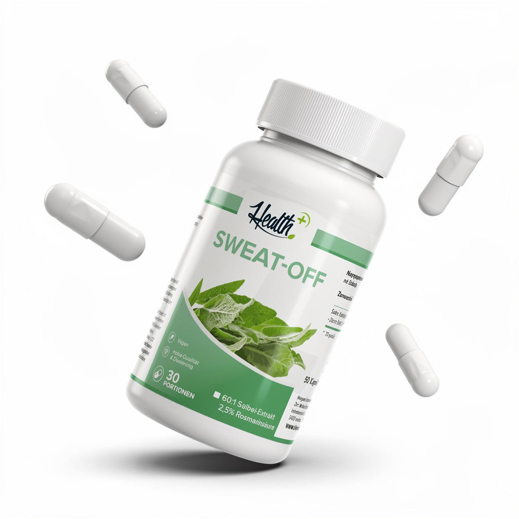 HEALTH+ SWEAT OFF Salbei Extrakt, 90 Kapseln (MHD)