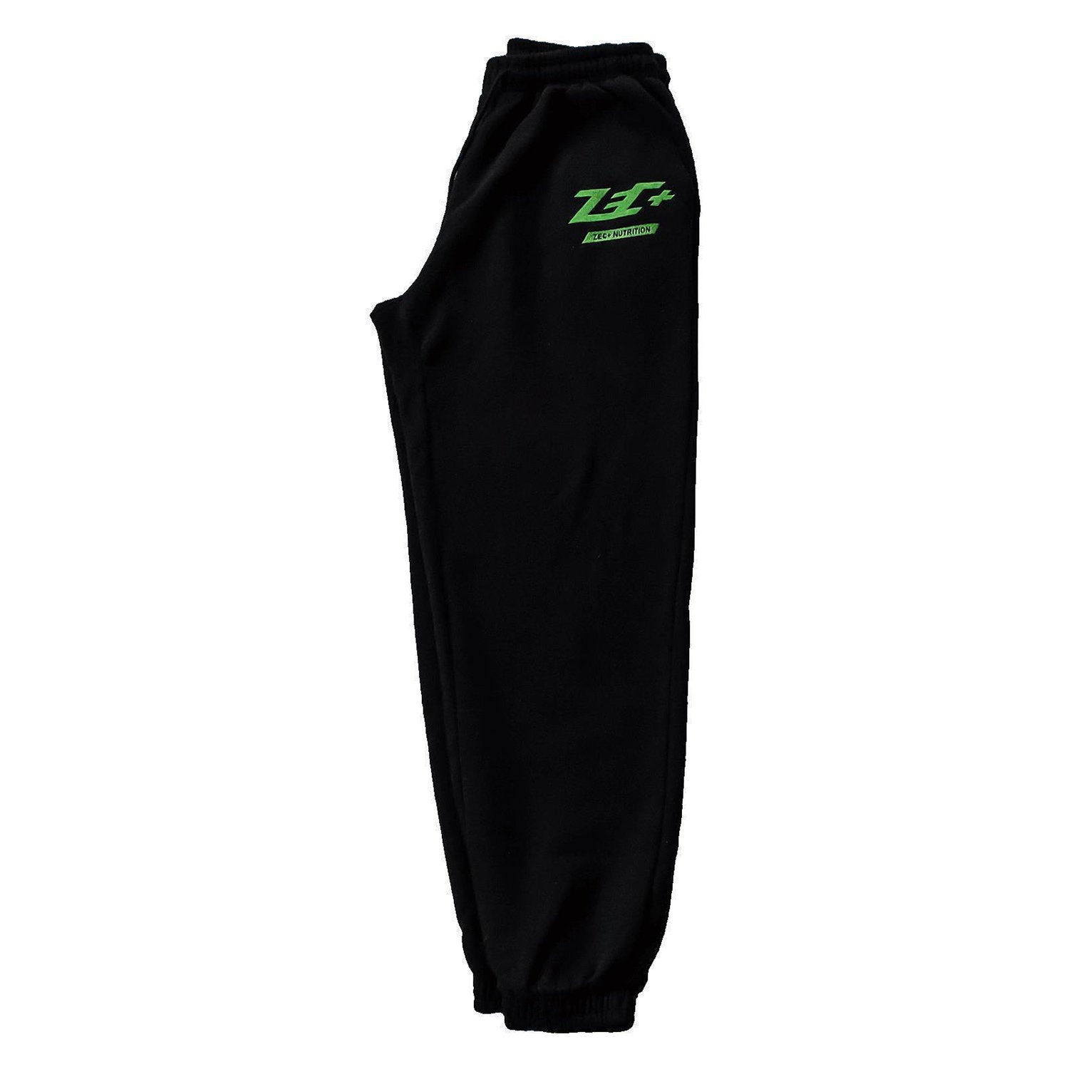 Zec+ schwarze Jogginghose für Herren, Rückseite mit elastischem Bund und Bündchen