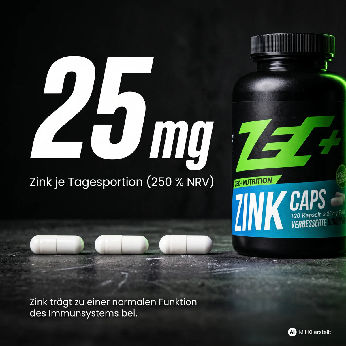 ZEC+ ZINK CAPS Zink-Bisglycinat, 120 Kapseln