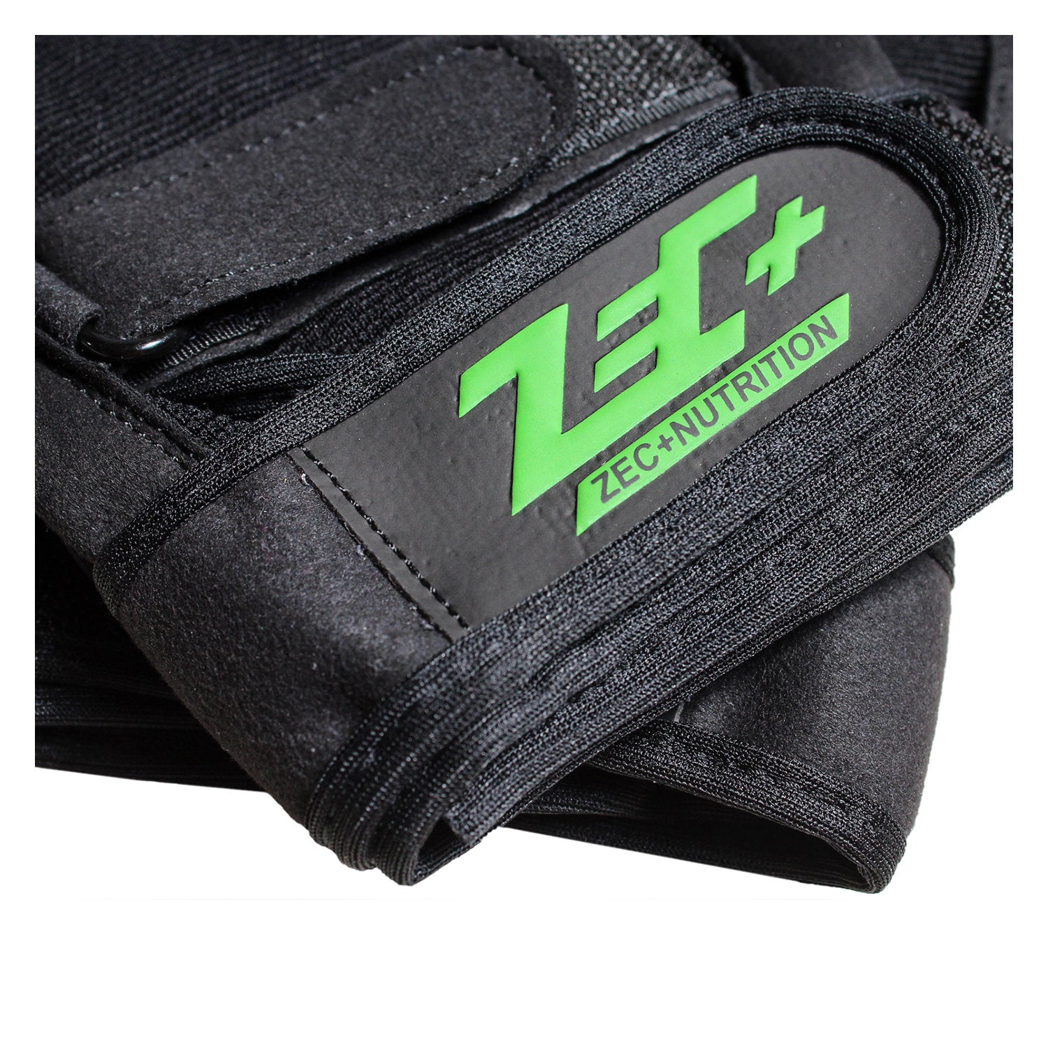 Detailansicht Logo auf schwarzem Trainingshandschuh, Zec+