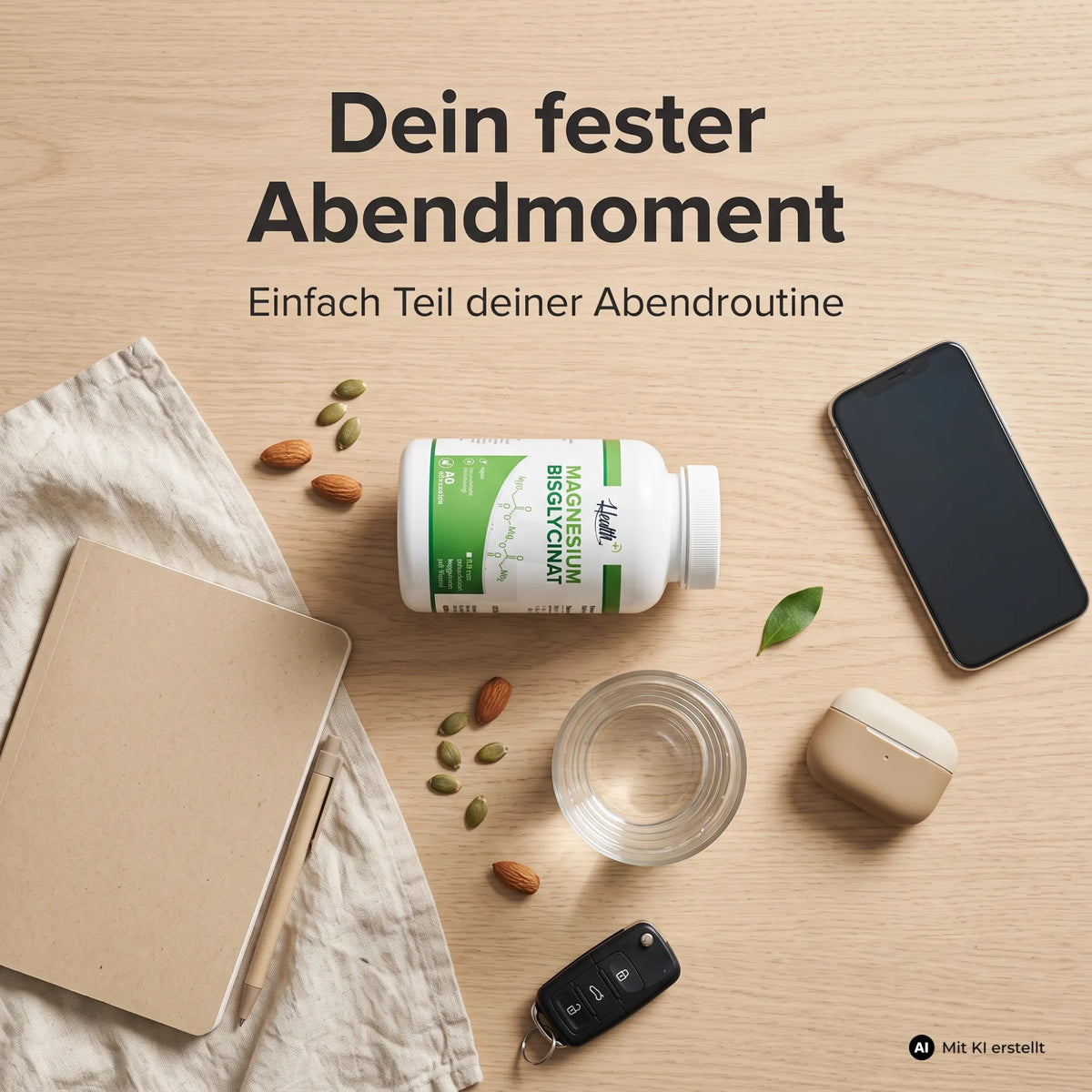 HEALTH+ MAGNESIUM-BISGLYCINAT, 120 Kapseln