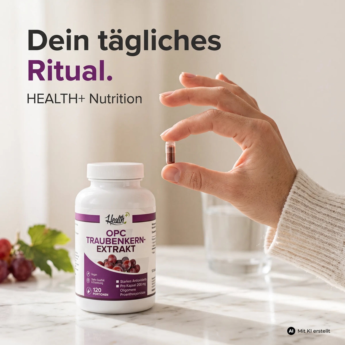 HEALTH+ OPC TRAUBENKERN EXTRAKT, 120 Kapseln