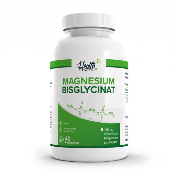 HEALTH+ MAGNESIUM-BISGLYCINAT, 120 Kapseln